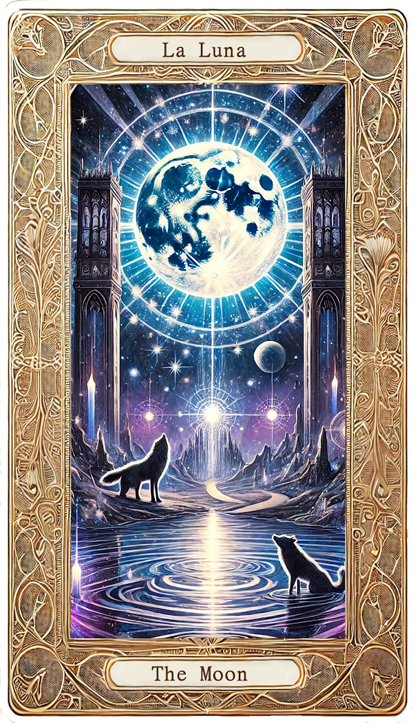 Carta La Luna del tarot