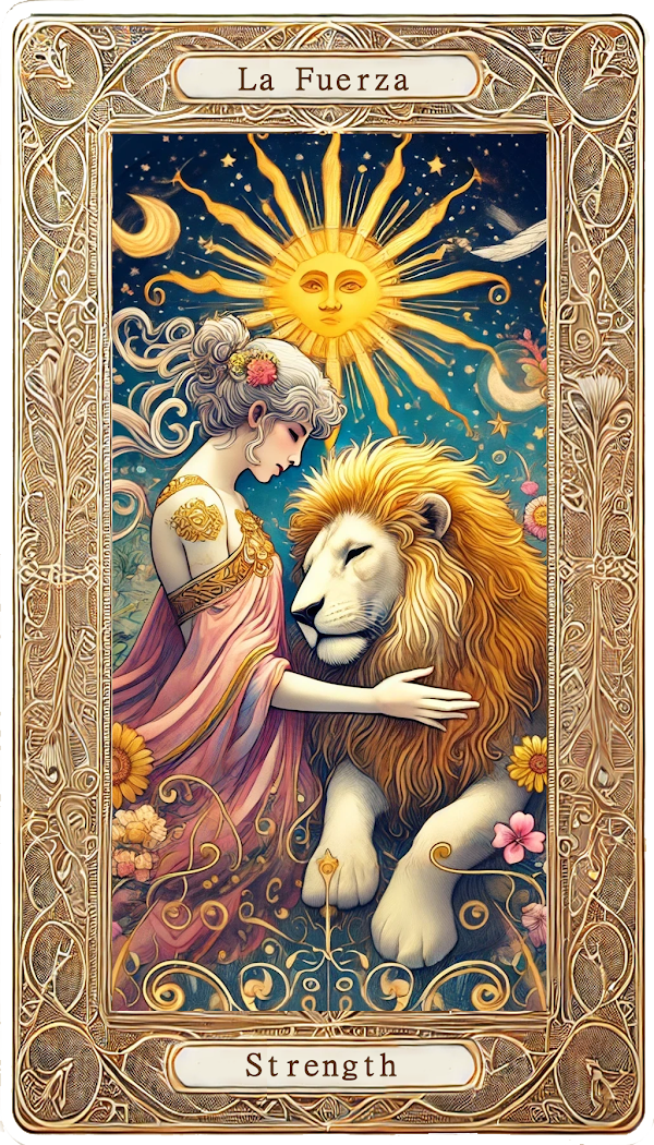Carta La Fuerza del tarot